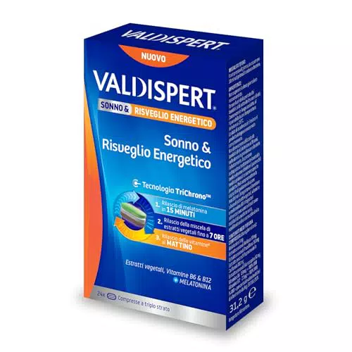 Valdispert Sonno & Risveglio Energetico con Melatonina e Vitamine B6 e B12