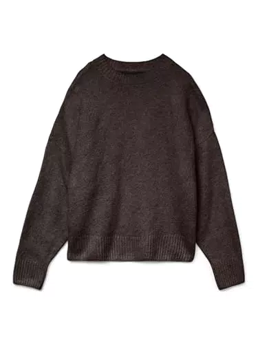 Vero Moda Vmboom Pullover Lavorato a Maglia con Scollo Rotondo