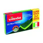 Vileda Spugna Abrasiva Assorbente Antigraffio con Trattamento Antibatterico