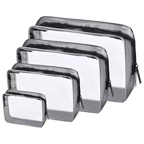 Volumoon Borse da Toilette Trasparenti in PVC per Cosmetici e Accessori da Viaggio