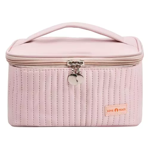 Volumoon Borsa Cosmetica da Viaggio in Pelle PU - Organizer per Trucco e Toiletta