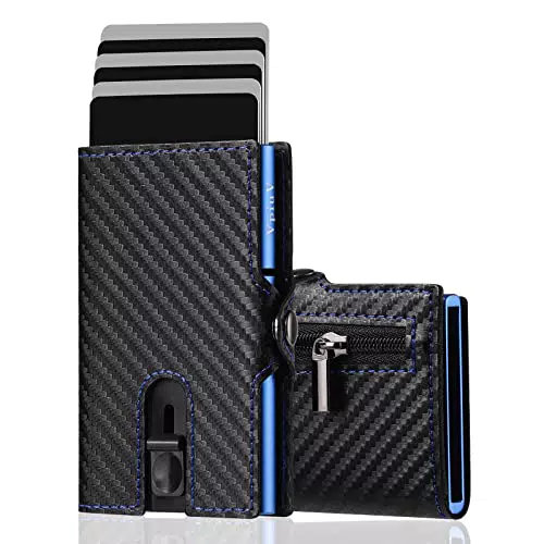 VpiuV® Porta Carte di Credito RFID e NFC - Portafoglio Slim Universale