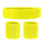 Widmann Milano Fascia Antisudore e Bracciali Sportivi Anni '80 per Carnevale e Feste a Tema