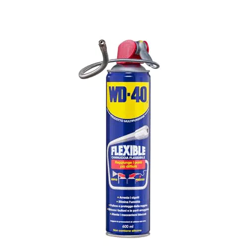 WD-40 Spray Multifunzione con Cannuccia Flessibile per Lubrificazione e Protezione