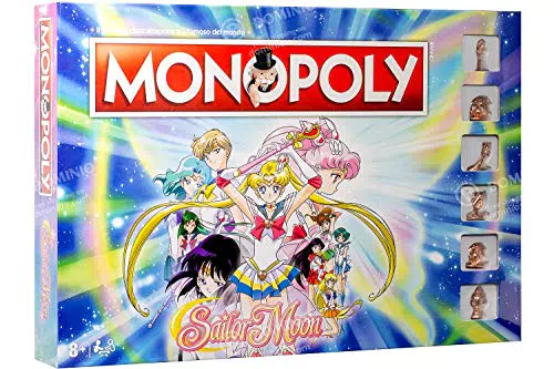 Winning Moves Monopoly Sailor Moon - Gioco da tavolo per 2-6 giocatori, età 8+