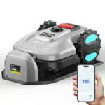 YARDCARE E400 Robot Tagliaerba con App, Sensore Pioggia e Ricarica Automatica