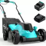 YARDCARE Tagliaerba a Batteria 18V, Motore Brushless e Display LED, 34 cm