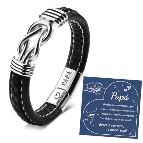 YELUWA Bracciale Uomo - Regalo Festa del Papà, Compleanno e Anniversario