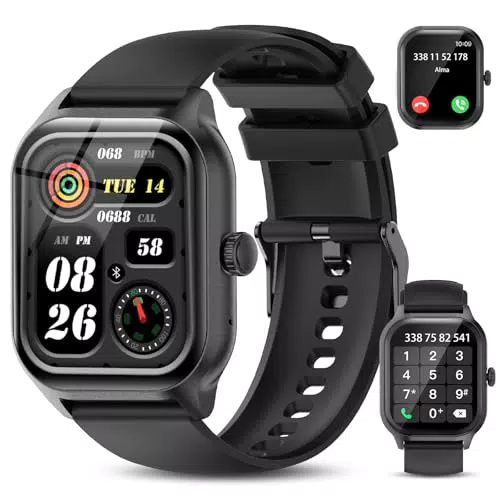 zaisia Smartwatch Uomo Donna con Chiamare/Rispondere