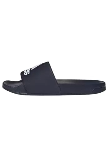 adidas Adilette ciabatta sportiva, bianco/nero