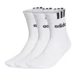 Adidas 3-Stripes Linear Mezzocalze Imbottite Unisex per Adulti