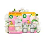 Air Wick Diffusore Elettrico Oli Essenziali con Ricariche Peonia e Gelsomino