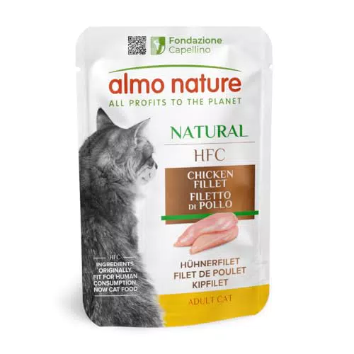 Almo Nature HFC Natural Alimento Umido per Gatti - Filetto di Pollo