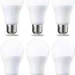 Amazon Basics Confezione da 6 lampadine a LED, con attacco Edison E27