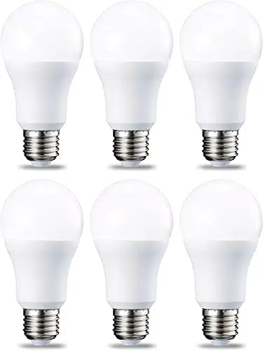 Amazon Basics Confezione da 6 lampadine a LED, con attacco Edison E27