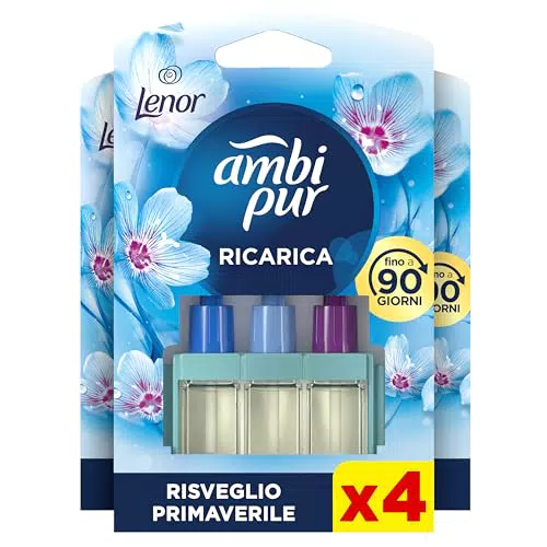 Ambi Pur 3Volution Profumatore per Ambienti Fragranza Lenor Risveglio Primaverile