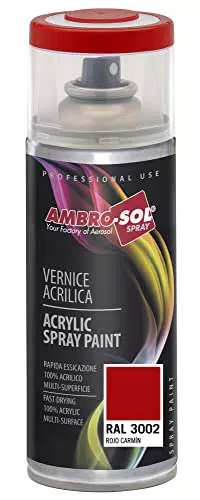 Ambro-Sol Smalto Acrilico Multiuso per Interni ed Esterni, Bomboletta Spray