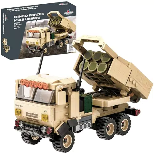 Apostrophe Games M142 HIMARS Set di Blocchi da Costruzione Militare per Bambini e Adulti