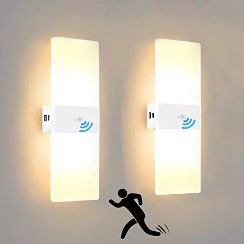Applique LED Ricaricabile con Sensore di Movimento - Lampada da Parete 2,8W