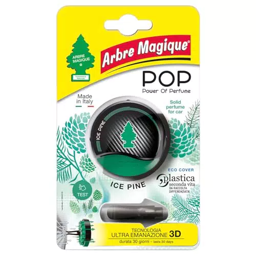 Arbre Magique POP Profumatore Auto Solido Fragranza Ice Pine Rilassante