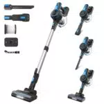 Aspirapolvere Senza Fili Potente con Spazzola a LED e Grande Dust Cup 1,2L