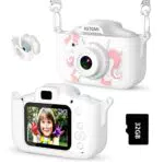 ASTGMI Macchina Fotografica Bambini, 12MP Mini Ricaricabile Fotocamera Digitale Bambina Videocamera Regalo per Ragazze Ragazzi 3-10 Anni