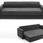 Atlantic Home Collection Divano Letto Kelly con Molle Insacchettate e Topper Pregiato