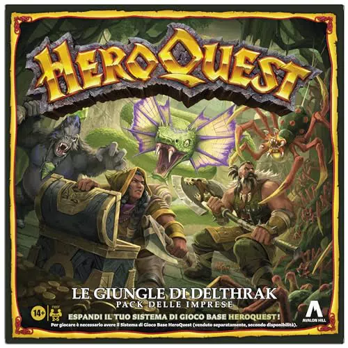 Avalon Hill HeroQuest: Pack delle Imprese "Le Giungle di Delthrak" per Giochi di Ruolo