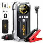 Brand Avviatore Emergenza Auto 6000A 12V con Compressore e Torcia LED