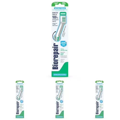 Biorepair Spazzolino Denti Total Protection Antibatterico Setole Medie