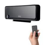 BLACK + DECKER BXWSH2000E - Termoventilatore ceramico da parete con telecomando e timer