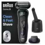 Braun Rasoio Elettrico Series 5 con Stazione SmartCare e Accessori EasyClick