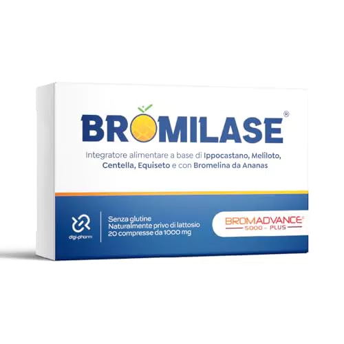 Bromilase Bromelina Forte: Drenante Anticellulite con Enzimi Digestivi e Centella