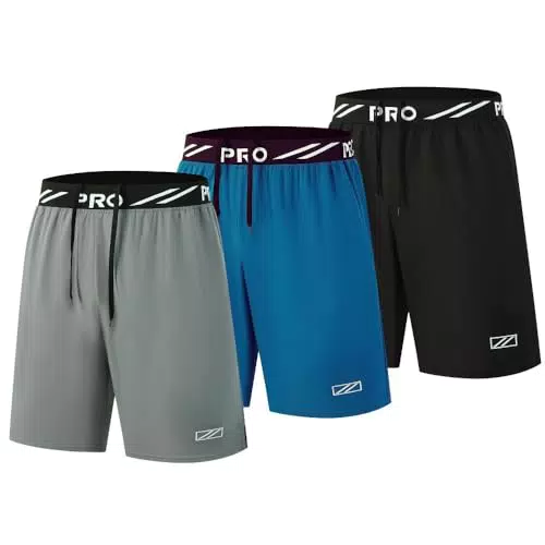 Bsrpolry Pantaloncini da corsa da uomo leggeri e traspiranti per allenamento