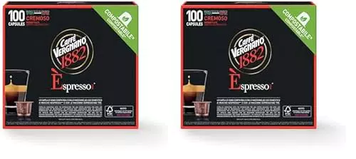 Caffè Vergnano Èspresso 1882 - Capsule Compostabili Compatibili Nespresso