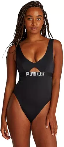 Calvin Klein Donna Costume da Bagno One Piece Schiena Scoperta