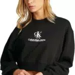 Calvin Klein Felpa Crewneck Cropped Donna Shadow Graphic