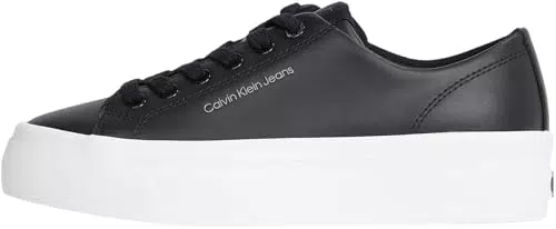 Calvin Klein Sneakers Vulcanizzate Flatform Low in Pelle per Donna