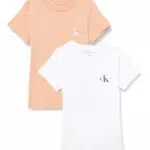 Calvin Klein T-Shirt Donna Maniche Corte Monologo Tee Slim Fit