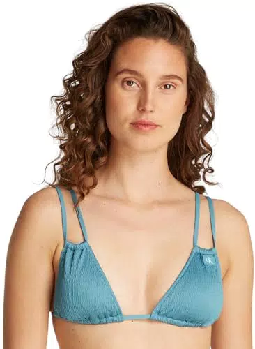 Calvin Klein Top Bikini a Triangolo con Imbottitura Estraibile