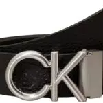 Calvin Klein Cintura Uomo con Fibbia Metallica Monogramma