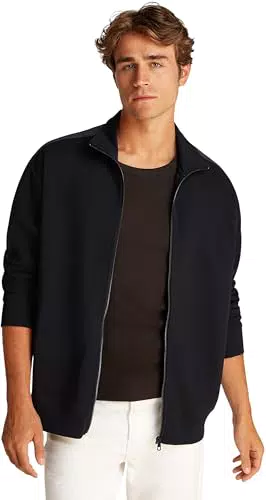 Calvin Klein Felpa con Zip Tape Uomo - Logo e Design Elegante