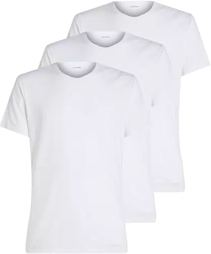 Calvin Klein T-Shirt Uomo Maniche Corte Crew Neck Basic