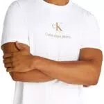 Calvin Klein Uomo T-shirt Maniche Corte Shadow Logo Tee Regular Fit