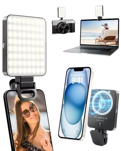 Carehabi Luce Selfie per Telefono e Laptop, 3 Modalità e 10 Livelli di Luce