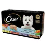 Cesar Senior Cibo per Cane Anziano Selezione Assortita Vaschette 24 Unità
