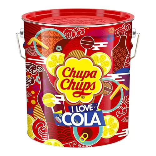 Chupa Chups Lollipop Gusto Cola e Lemon - Idea Regalo per Compleanni e Feste