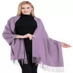 CJ Apparel Sciarpa in misto cotone, design scialle, stile pashmina