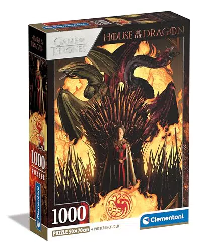 Clementoni Puzzle House Of The Dragon - Puzzle per Adulti con Poster Inclusi