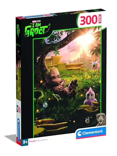 Clementoni Puzzle Supercolor I am Groot - Sviluppa Logica e Manualità per Bambini